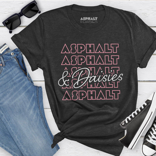 Asphalt & Daisies Pink Repeat T-Shirt