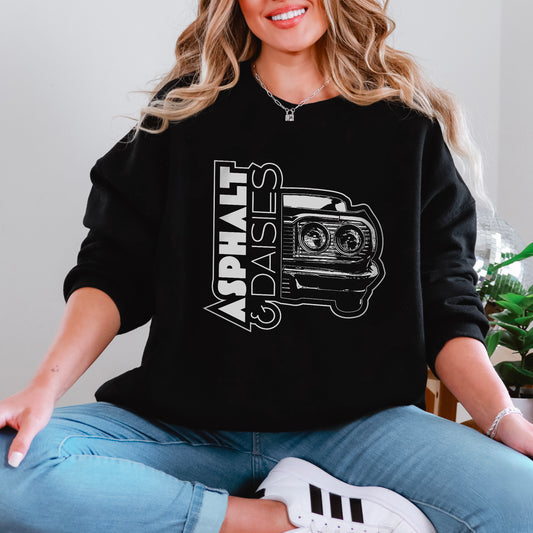 Asphalt & Daisies Car Logo Sweatshirt