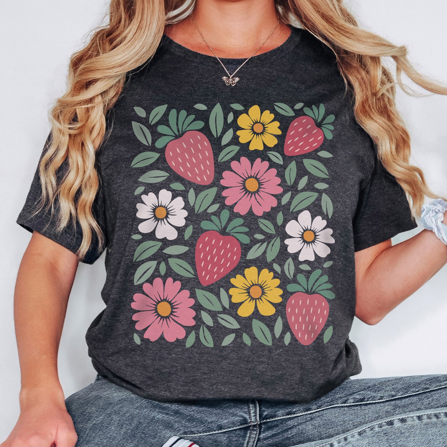Wildflower & Strawberry Vibes T-Shirt