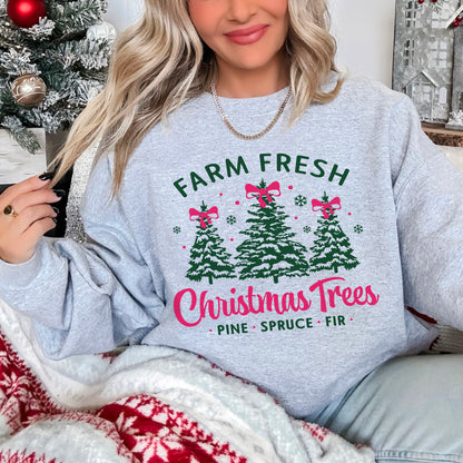 Farm Fresh Christmas Trees Sweatshirt