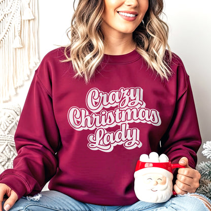 Crazy Christmas Lady Sweatshirt