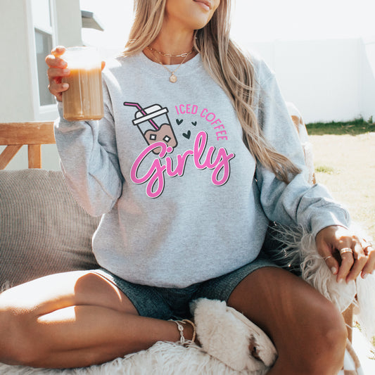Iced Coffee Girly Sweatshirt