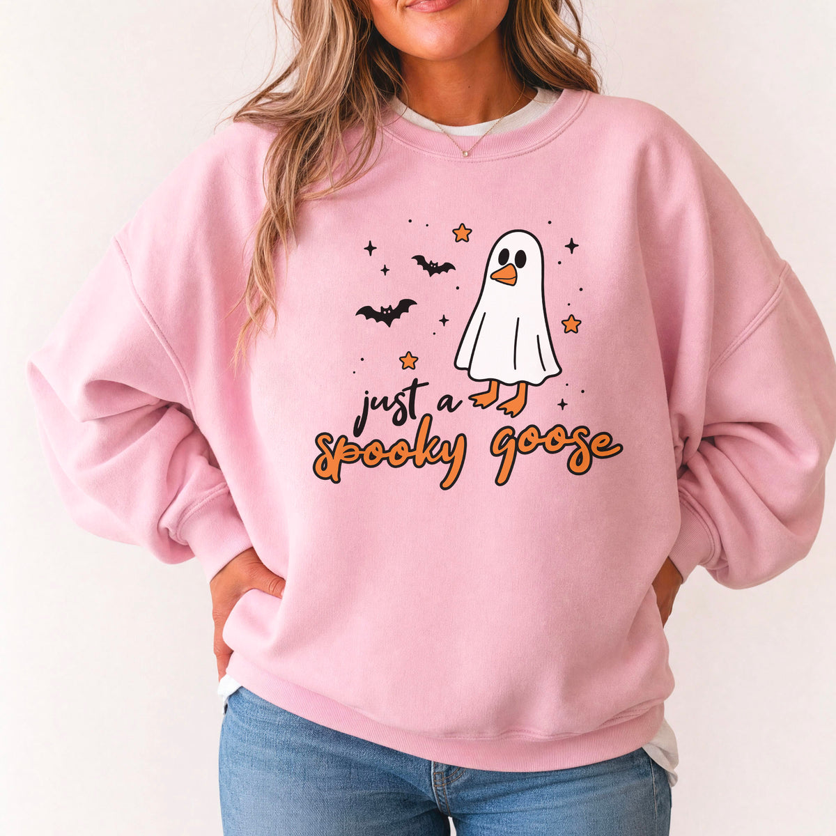 Just A Spooky Goose Sweatshirt