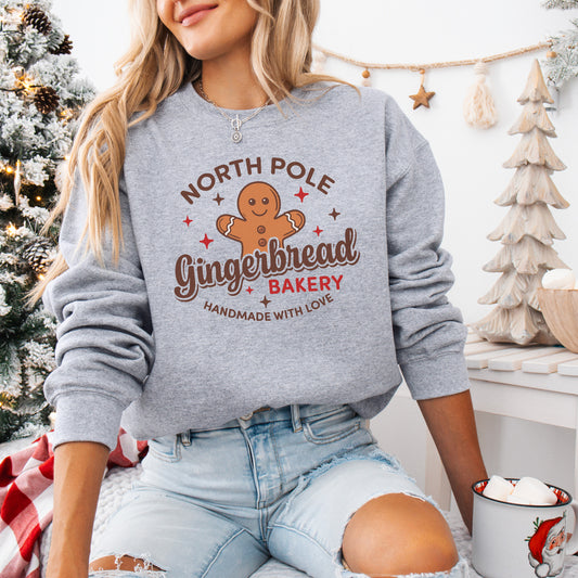 North Pole Gingerbread Bakery Sweatshirt