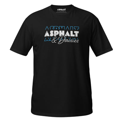 Asphalt & Daisies Distressed Blue Repeat T-Shirt