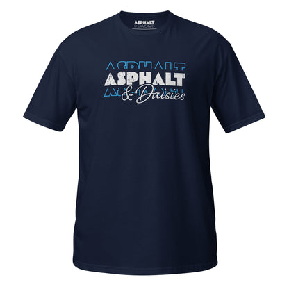 Asphalt & Daisies Distressed Blue Repeat T-Shirt