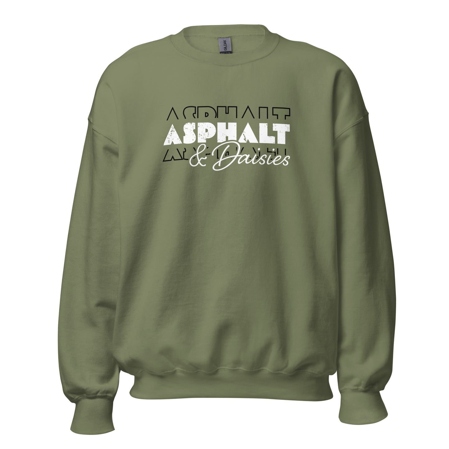 Asphalt & Daisies Distressed Logo Sweatshirt